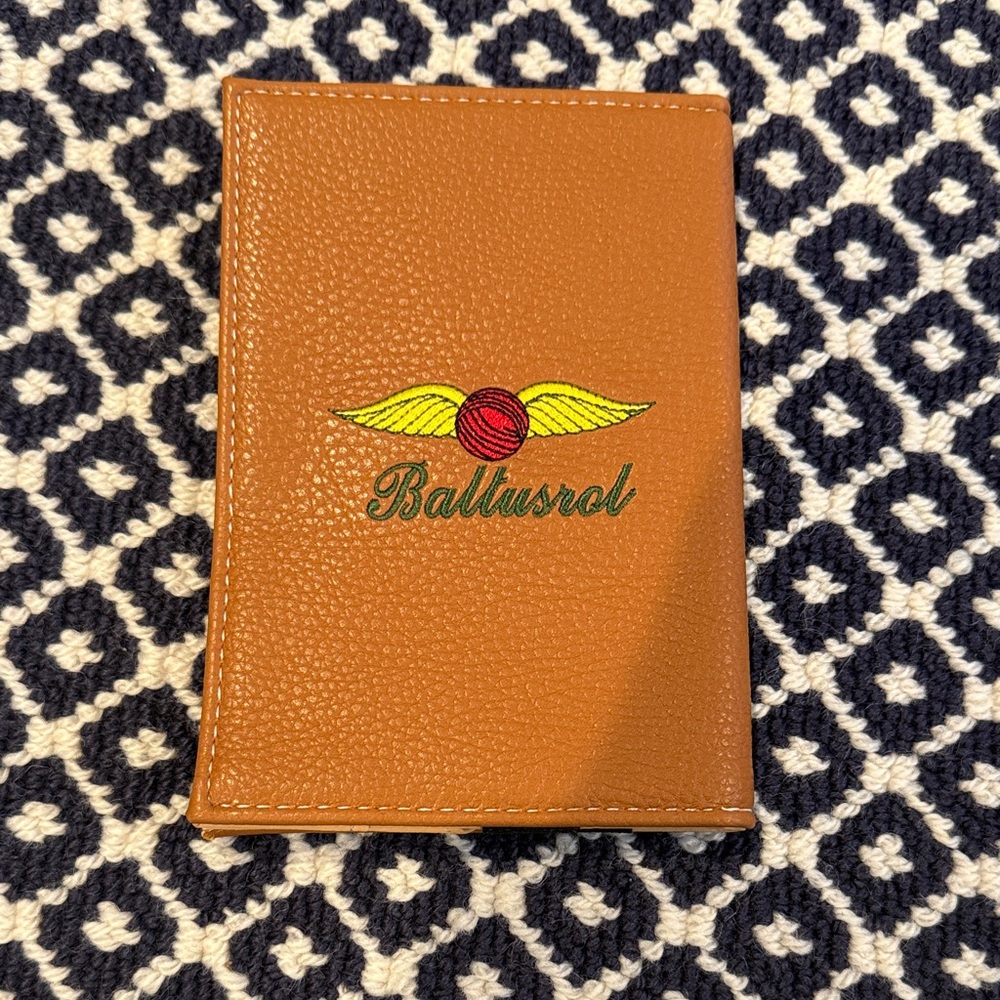 Baltusrol Golf Club Leather Scorecard Holder
